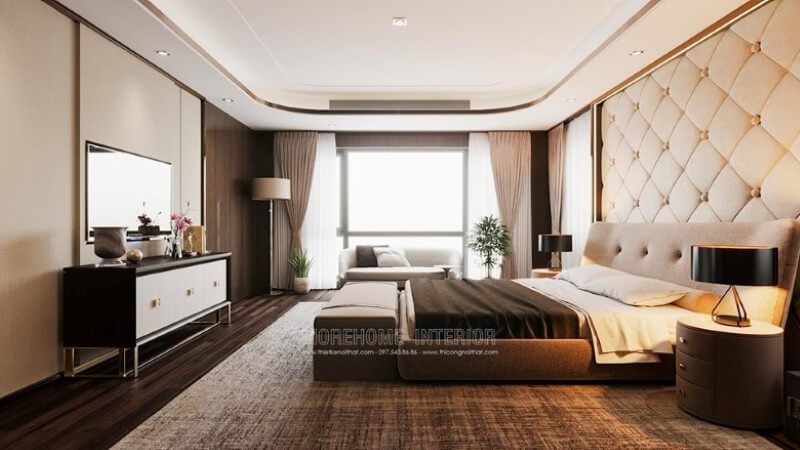 Morehome đem đến cho bạn sản phẩm nội thất phòng ngủ đẹp với mẫu giường ngủ hiện đại bọc vải nhập khẩu cao cấp mà sang trọng